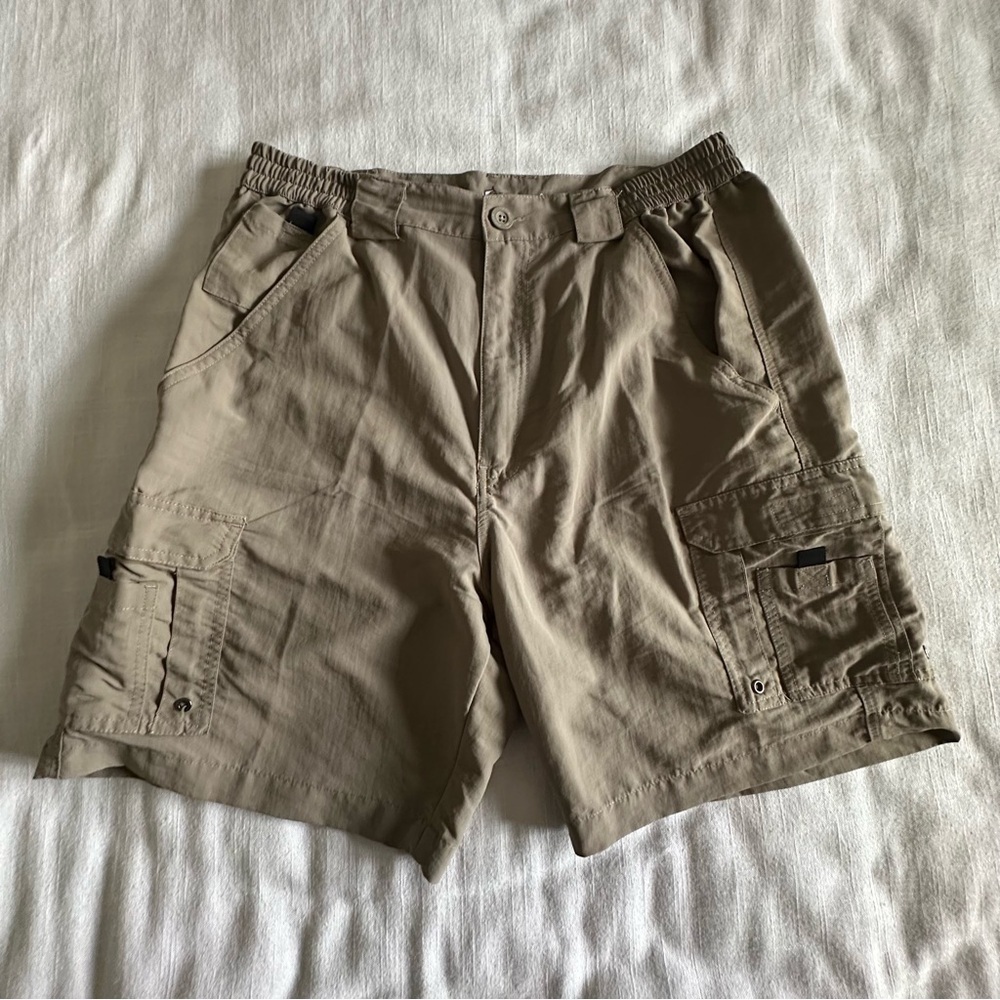 Bass Pro Shop Cargo Mens Twn Nylon Shorts Sz 34 Hiking Fishing Outdoors Gorpcore